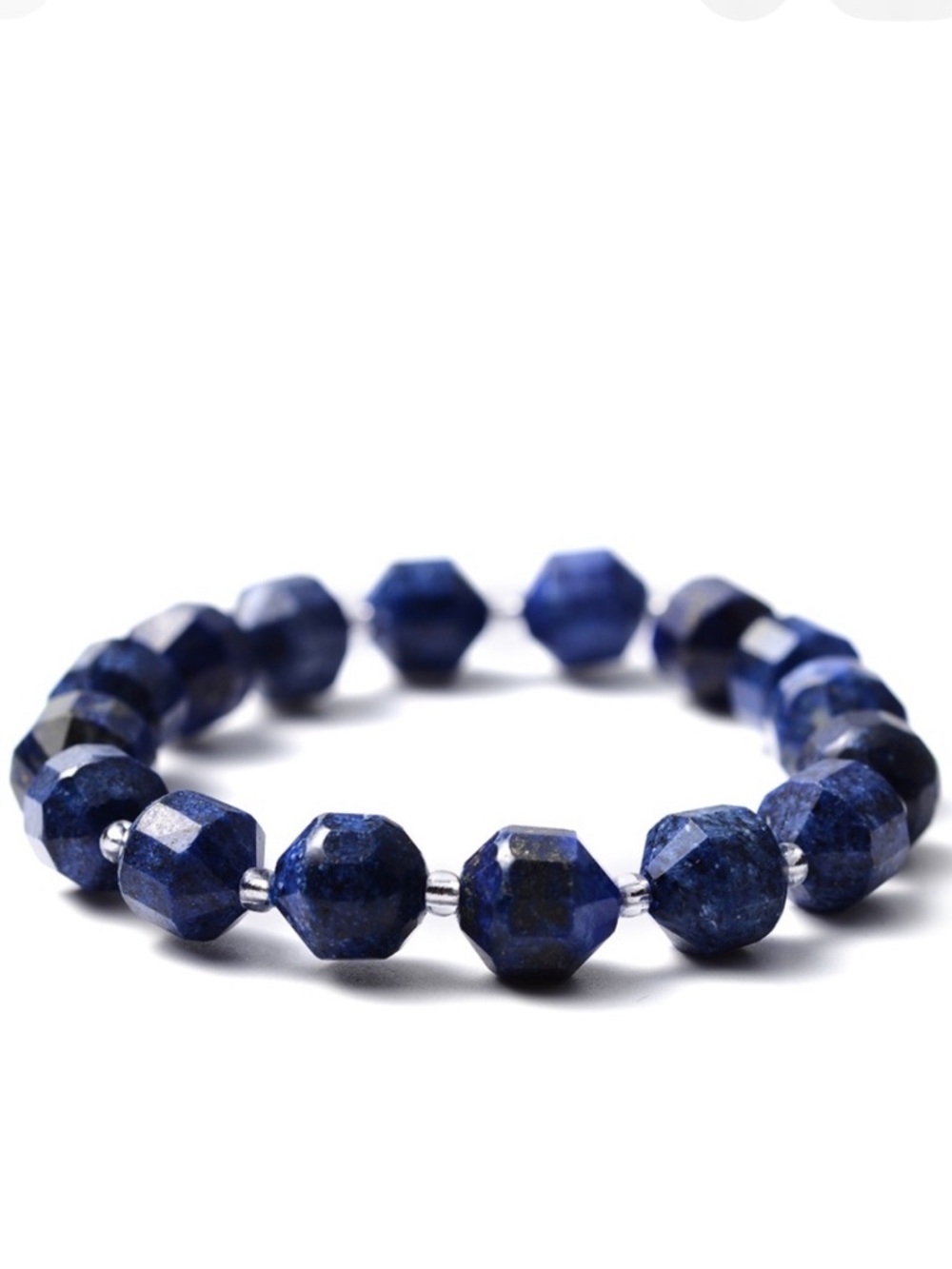 Lapis Lazuli Bead Stretch Bracelet